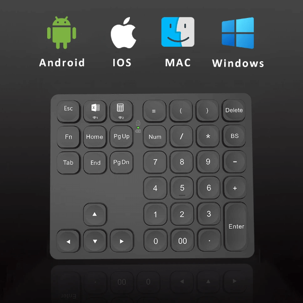 Wireless Multifunction Numeric Keypad