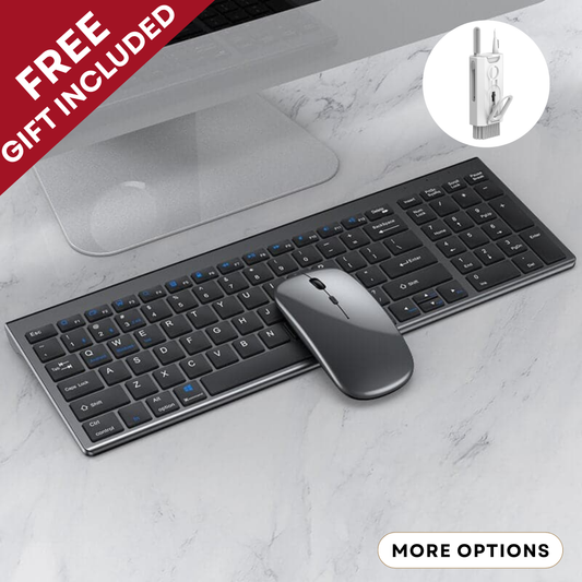 Wireless Bluetooth Keyboard & Mouse Set