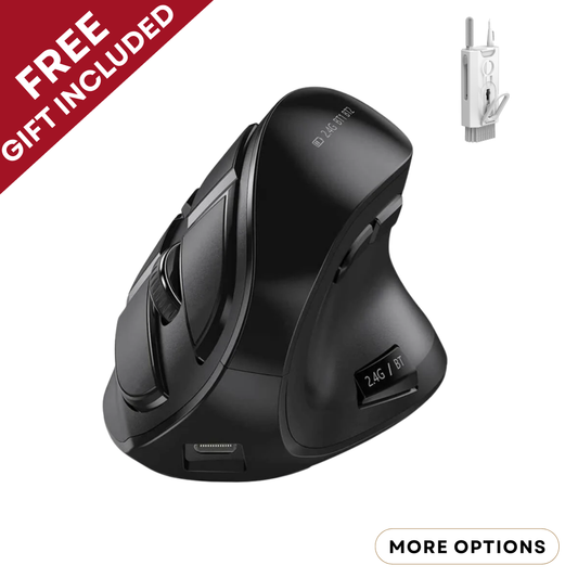 Wireless Multi-device Ergonomic Vertical Mouse